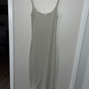 Tan midi sundress